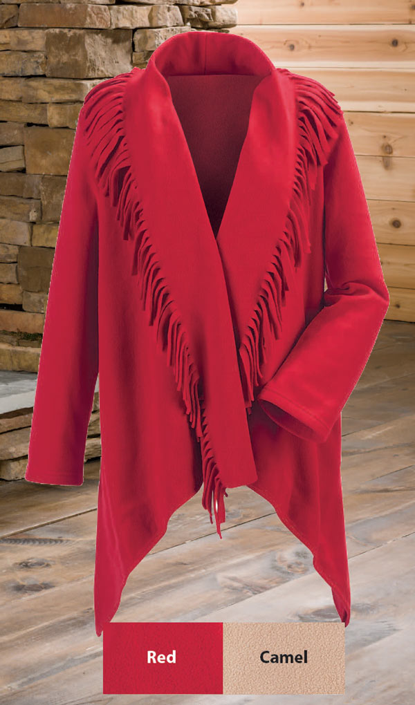 Fringe Fleece Jacket The Paragon Catalog