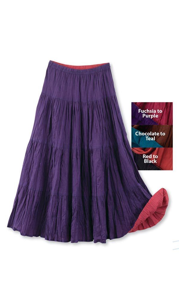 Reversible Cotton Broomstick Skirt The Paragon Catalog