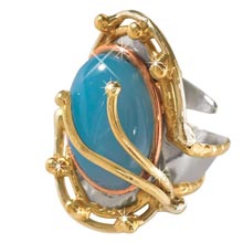Seafoam Chalcedony Cuff Bracelet