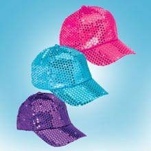 Pink Sequined Glamour Cap