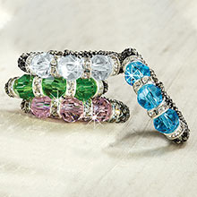 Sparkling Crystal Rings