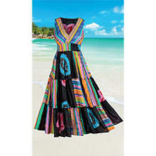 Colourful Tiered Fiesta Dress 