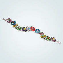 Multicolour Flower Bracelet
