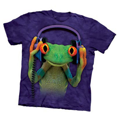 DJ Peace Frog Attitude Adult Tee