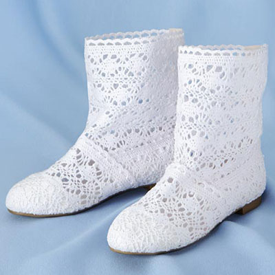 Crocheted Peek-a-Boots