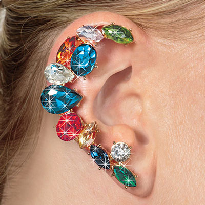 Blinged-Out Ear Cuff
