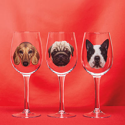 Dog Breed Wine Glass