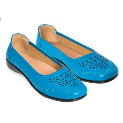 Pierced Blue Loafers