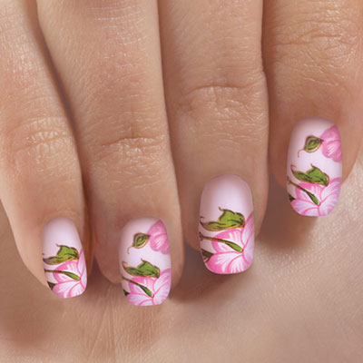 Flower Blossom Acrylic Nails 