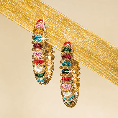 Rainbow Crystal Earrings