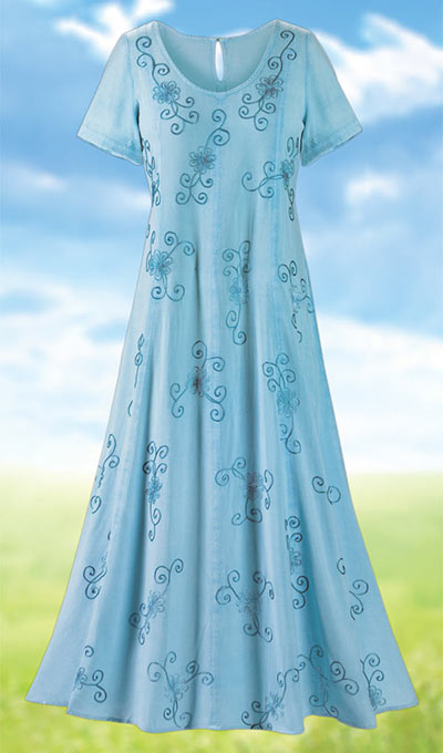 Soft & Flowy Embroidered Dress