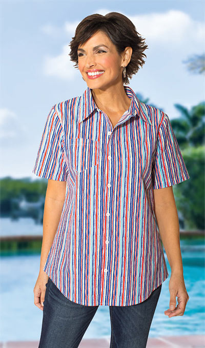 Multi-Coloured Striped Shirt